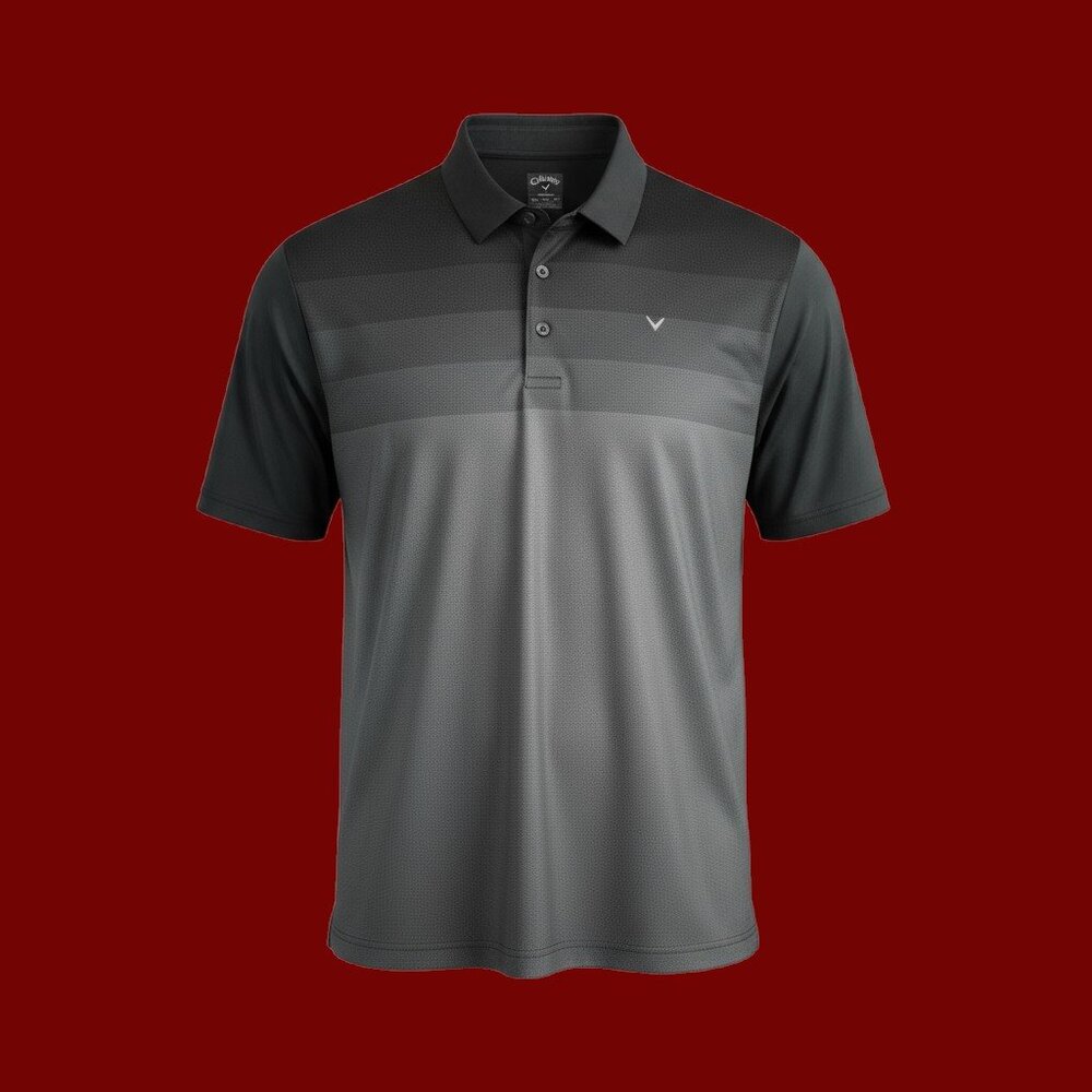 Callaway Opti-Dri XXL 2XL Men's Polo - Black/Charcoal